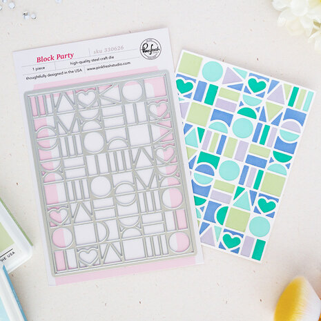 Pinkfresh Studio Quiet Moments Coverplate Die Block Party by Inna Moreva (330626) Pinkfresh Studio Quiet Moments Coverplate Die Block Party by Inna Moreva (330626)
