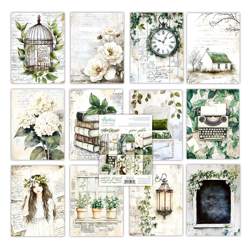 Mintay Art Journal Paper Pad 6x8 Inch Green Gables (MT-ART-P10) Mintay Art Journal Paper Pad 6x8 Inch Green Gables (MT-ART-P10)