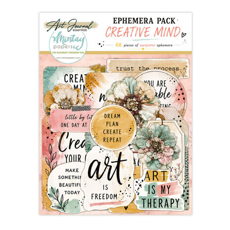 Mintay Art Journal Ephemera Pack Creative Mind (68pcs) (MT-ART-C08) Mintay Art Journal Ephemera Pack Creative Mind (68pcs) (MT-ART-C08)