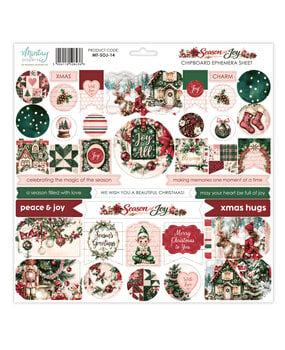 Mintay Season of Joy 12x12 Inch Chipboard Ephemera Sheet (MT-SOJ-14)