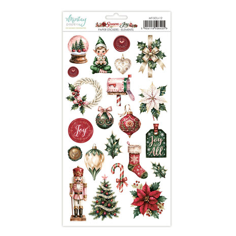 Mintay Season of Joy 6x12 Inch Paper Stickers Elements (MT-SOJ-12)