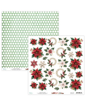 Mintay Season of Joy 12x12 Inch Fussy Cut Floral Paper (MT-SOJ-10)