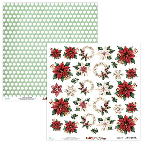 Mintay Season of Joy 12x12 Inch Fussy Cut Floral Paper (MT-SOJ-10) Mintay Season of Joy 12x12 Inch Fussy Cut Floral Paper (MT-SOJ-10)