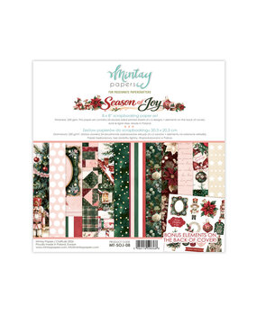 Mintay Season of Joy 8x8 Inch Scrapbooking Paper Set (MT-SOJ-08)
