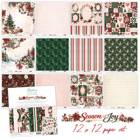 Mintay Season of Joy 12x12 Inch Scrapbooking Paper Set (MT-SOJ-07) Mintay Season of Joy 12x12 Inch Scrapbooking Paper Set (MT-SOJ-07)