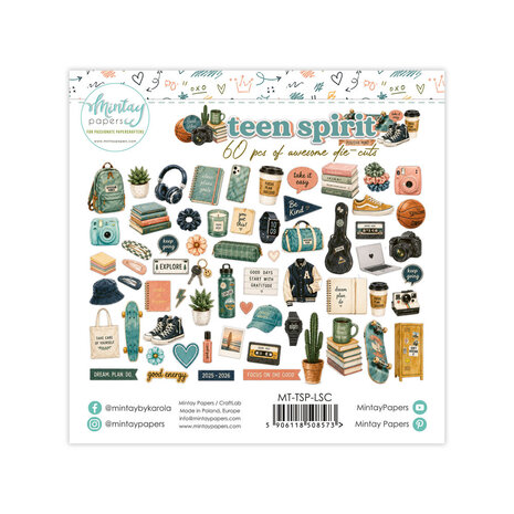 Mintay Teen Spirit Paper Die-Cuts (60pcs) (MT-TSP-LSC)