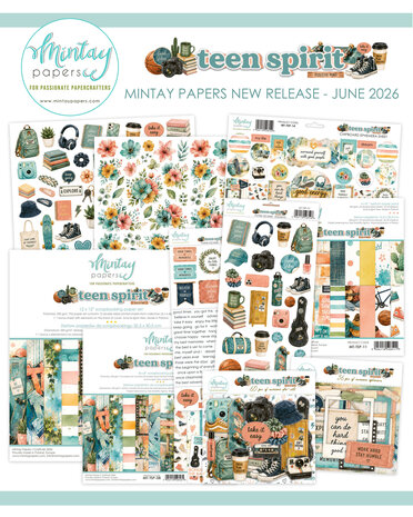 Mintay Teen Spirit 6x12 Inch Paper Stickers Words (MT-TSP-13)