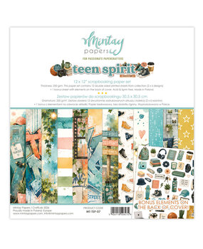 Mintay Teen Spirit 12x12 Inch Scrapbooking Paper Set (MT-TSP-07)