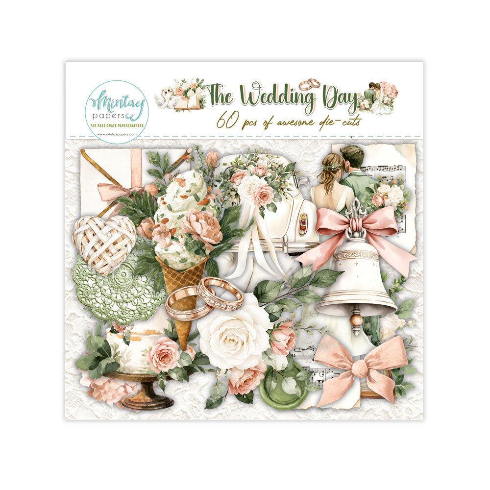Mintay The Wedding Day Paper Die-Cuts (60pcs) (MT-TWD-LSC)