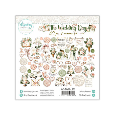 Mintay The Wedding Day Paper Die-Cuts (60pcs) (MT-TWD-LSC)