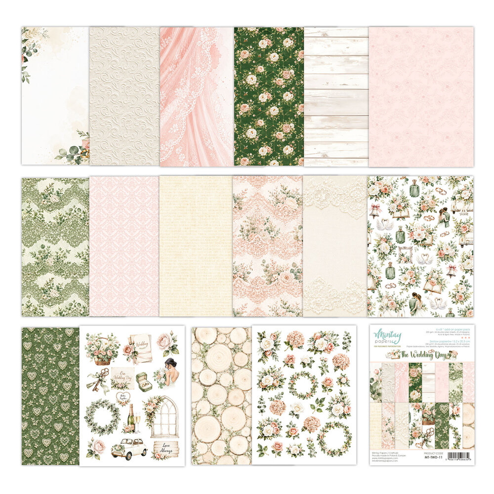 Mintay The Wedding Day 6x8 Inch Add-On Paper Pack (MT-TWD-11) Mintay The Wedding Day 6x8 Inch Add-On Paper Pack (MT-TWD-11)