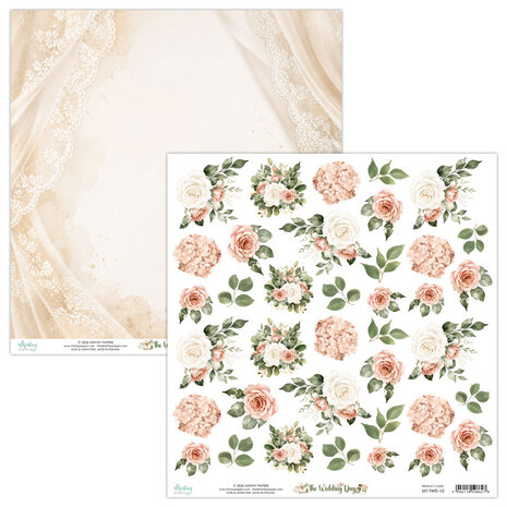 Mintay The Wedding Day 12x12 Inch Fussy Cut Floral Paper (MT-TWD-10)