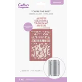 Crafter's Companion Interchangeable Create-a-Card Dies You're the Best (CC-MD-CAD-YTBE)