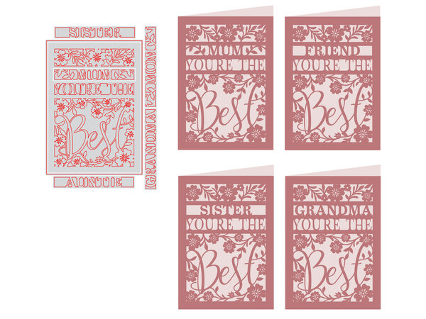 Crafter's Companion Interchangeable Create-a-Card Dies You're the Best (CC-MD-CAD-YTBE) Crafter's Companion Interchangeable Create-a-Card Dies You're the Best (CC-MD-CAD-YTBE)