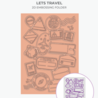Crafter's Companion Retro Vacay 5x7 Inch 2D Embossing Folder Let's Travel (CC-RV-EF5-LETR) Crafter's Companion Retro Vacay 5x7 Inch 2D Embossing Folder Let's Travel (CC-RV-EF5-LETR)