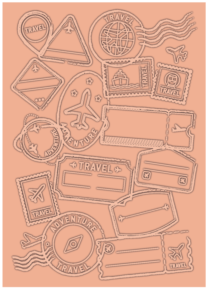 Crafter's Companion Retro Vacay 5x7 Inch 2D Embossing Folder Let's Travel (CC-RV-EF5-LETR) Crafter's Companion Retro Vacay 5x7 Inch 2D Embossing Folder Let's Travel (CC-RV-EF5-LETR)