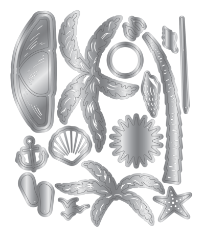 Crafter's Companion Retro Vacay Metal Die Set Let's go to the Beach (CC-RV-MD-LGBE) Crafter's Companion Retro Vacay Metal Die Set Let's go to the Beach (CC-RV-MD-LGBE)