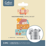 Crafter's Companion Retro Vacay Metal Die Set Vacation Mode (CC-RV-MD-VAMO)