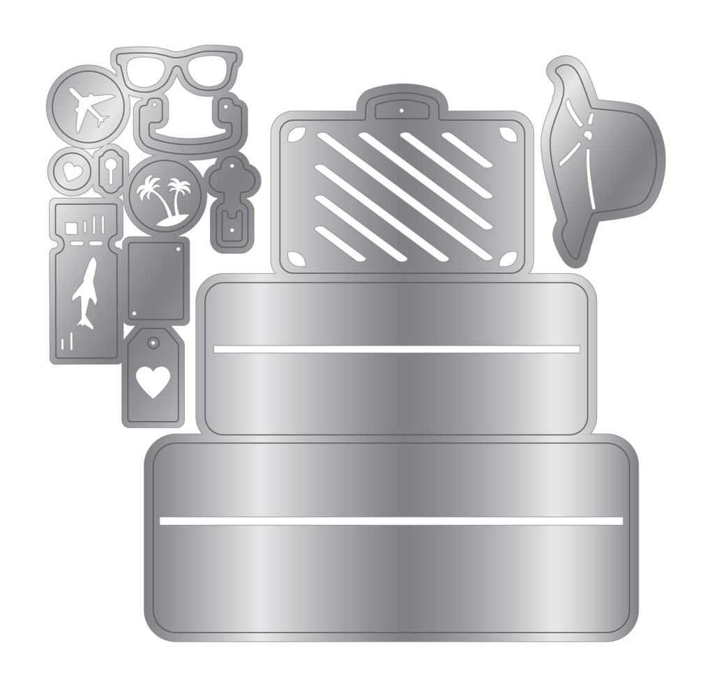 Crafter's Companion Retro Vacay Metal Die Set Vacation Mode (CC-RV-MD-VAMO) Crafter's Companion Retro Vacay Metal Die Set Vacation Mode (CC-RV-MD-VAMO)