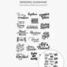 Crafter's Companion Retro Vacay Photopolymer Stamp Set Sending Sunshine (CC-RV-STP-SESU) Crafter's Companion Retro Vacay Photopolymer Stamp Set Sending Sunshine (CC-RV-STP-SESU)