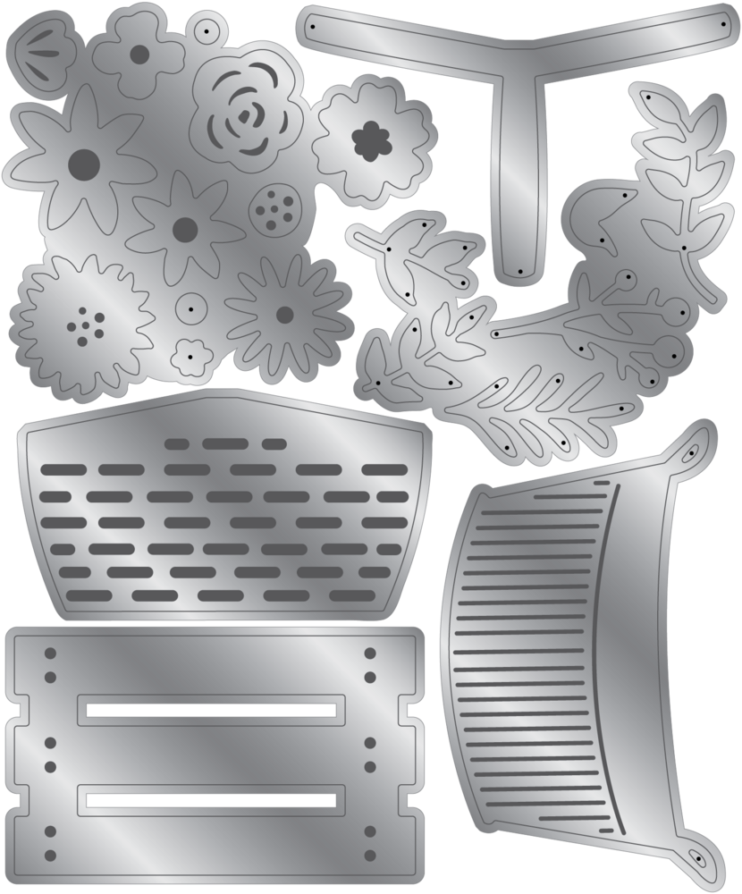Crafter's Companion Summer Garden Metal Die Floral Baskets by Nature's Garden (NG-SUG-MD-FLOBAS) Crafter's Companion Summer Garden Metal Die Floral Baskets by Nature's Garden (NG-SUG-MD-FLOBAS)