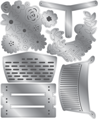 Crafter's Companion Summer Garden Metal Die Floral Baskets by Nature's Garden (NG-SUG-MD-FLOBAS) Crafter's Companion Summer Garden Metal Die Floral Baskets by Nature's Garden (NG-SUG-MD-FLOBAS)