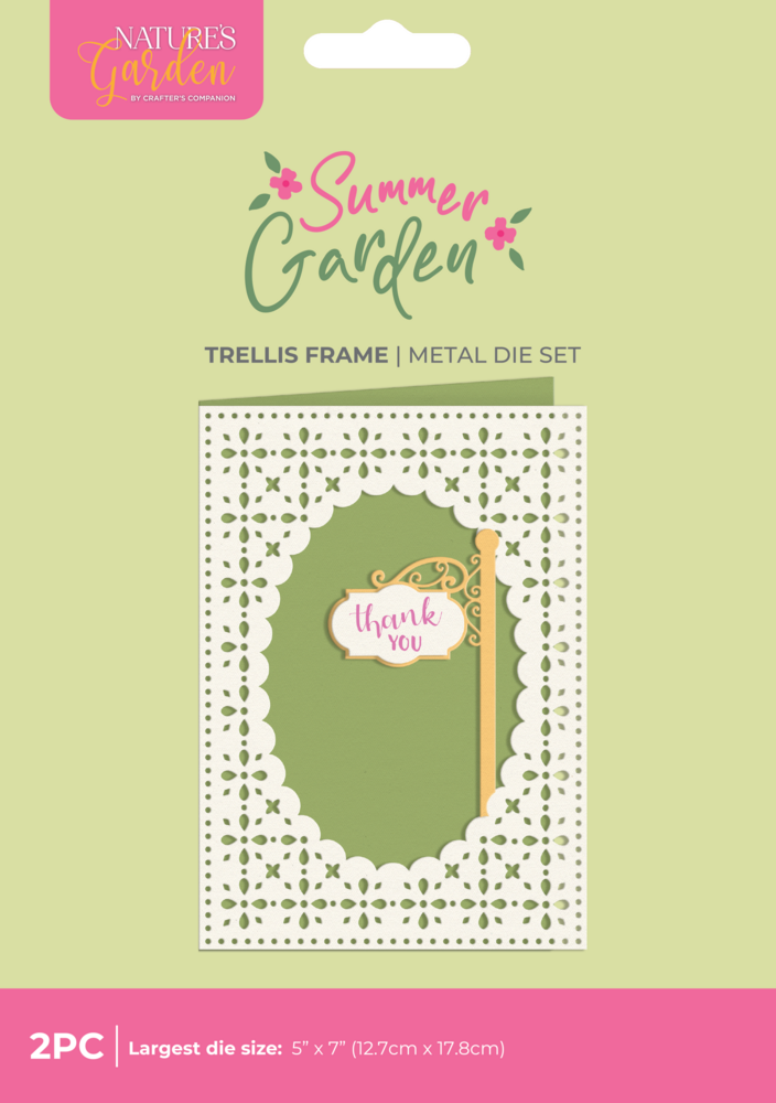 Crafter's Companion Summer Garden Metal Die Trellis Frame by Nature's Garden (NG-SUG-MD-TRELF) Crafter's Companion Summer Garden Metal Die Trellis Frame by Nature's Garden (NG-SUG-MD-TRELF)