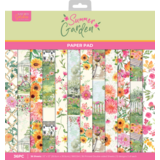 Crafter's Companion Summer Garden 12x12 Inch Paper Pad by Nature's Garden (NG-SUG-PAD12)