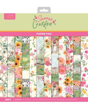 Crafter's Companion Summer Garden 12x12 Inch Paper Pad by Nature's Garden (NG-SUG-PAD12)