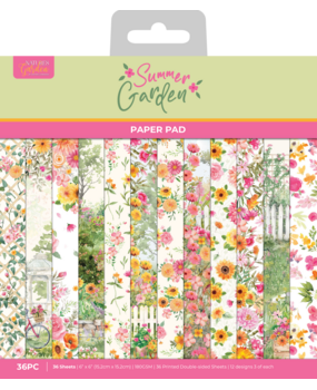 Crafter's Companion Summer Garden 6x6 Inch Paper Pad by Nature's Garden (NG-SUG-PAD6)