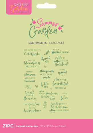 Crafter's Companion Summer Garden Photopolymer Stamp Sentiments by Nature's Garden (NG-SUG-STP-SENT) Crafter's Companion Summer Garden Photopolymer Stamp Sentiments by Nature's Garden (NG-SUG-STP-SENT)