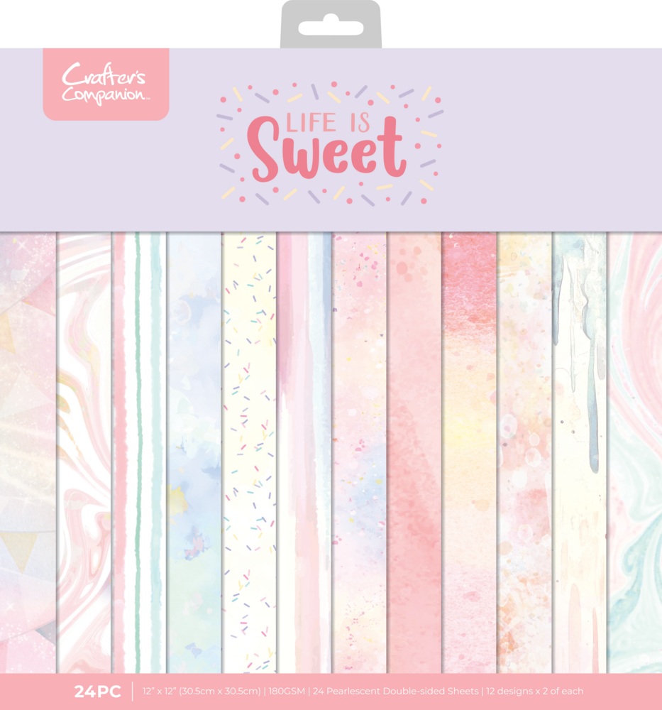 Crafter's Companion Life is Sweet 12x12 Inch Paper Pad (CC-LS-PAD12) Crafter's Companion Life is Sweet 12x12 Inch Paper Pad (CC-LS-PAD12)