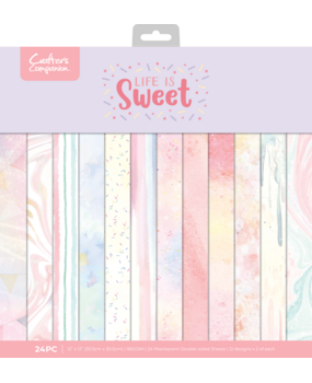 Crafter's Companion Life is Sweet 12x12 Inch Paper Pad (CC-LS-PAD12)