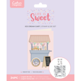 Crafter's Companion Life is Sweet Stamp & Die Set Ice Cream Cart (CC-LS-STD-ICRC)