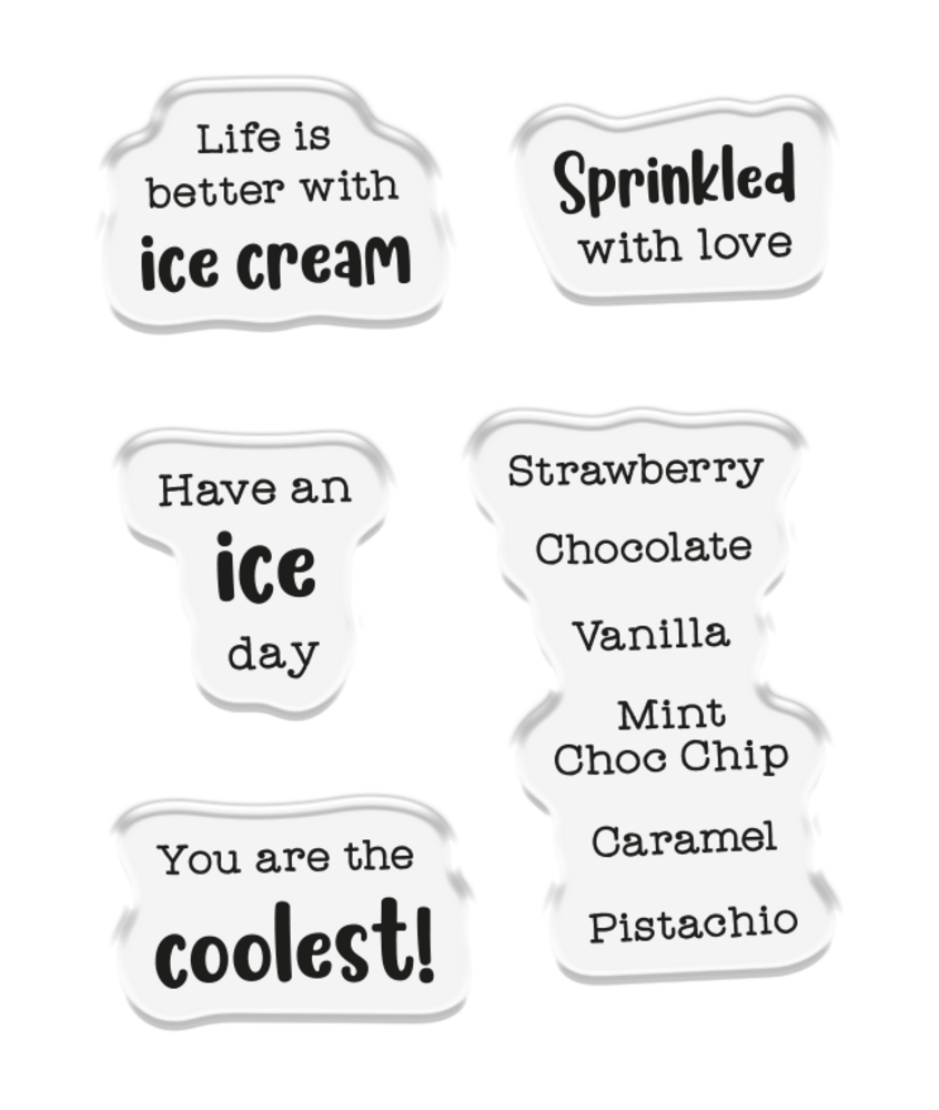 Crafter's Companion Life is Sweet Stamp & Die Set Ice Cream Cart (CC-LS-STD-ICRC)