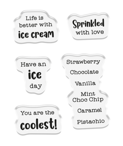 Crafter's Companion Life is Sweet Stamp & Die Set Ice Cream Cart (CC-LS-STD-ICRC)