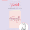 Crafter's Companion Life is Sweet Stamp & Die Set You're So Sweet (CC-LS-STD-YSSW)