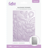 Crafter's Companion 3D Embossing Folder Blooming Peonies (CC-3D-EF5-BLPE)
