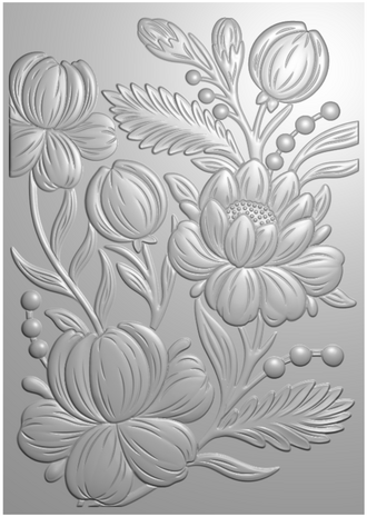 Crafter's Companion 3D Embossing Folder Blooming Peonies (CC-3D-EF5-BLPE) Crafter's Companion 3D Embossing Folder Blooming Peonies (CC-3D-EF5-BLPE)