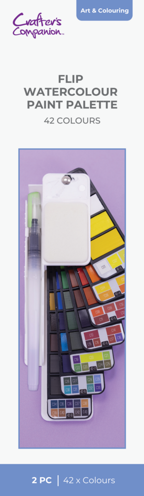 Crafter's Companion Flip Watercolour Paint Palette (42 Colours) (CC-FLIP-WATPAL) Crafter's Companion Flip Watercolour Paint Palette (42 Colours) (CC-FLIP-WATPAL)