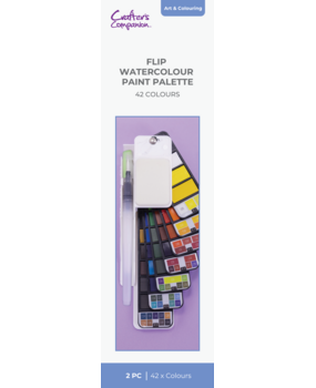 Crafter's Companion Flip Watercolour Paint Palette (42 Colours) (CC-FLIP-WATPAL)