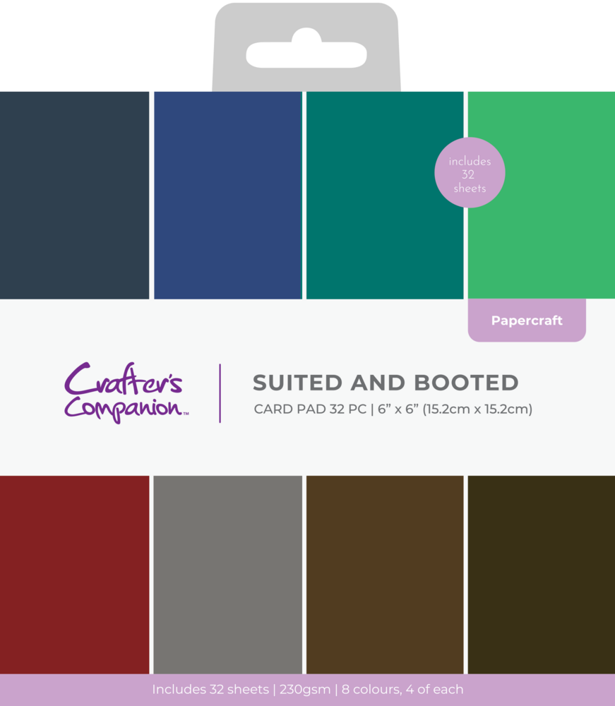 Crafter's Companion Dressed Up Gents 6x6 Inch Card Pad Suited and Booted (CC-PAD6-SUBO) Crafter's Companion Dressed Up Gents 6x6 Inch Card Pad Suited and Booted (CC-PAD6-SUBO)