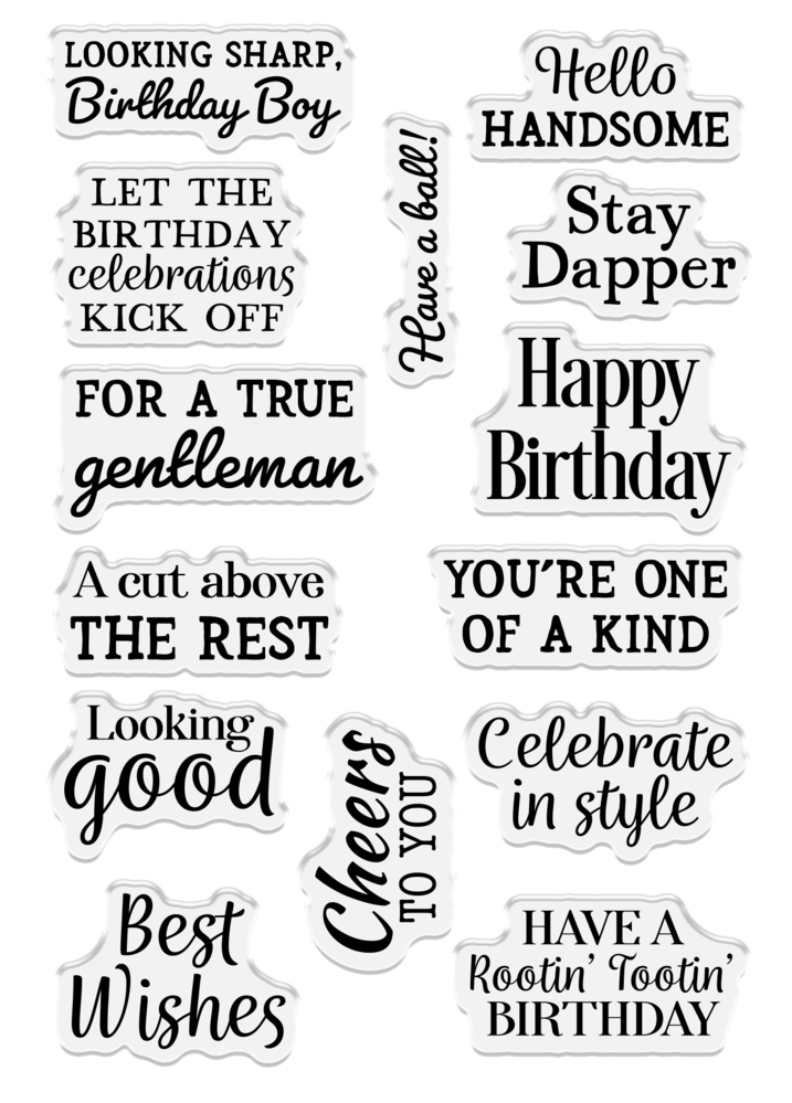 Crafter's Companion Dressed Up Gents Stamp & Die Set (CC-STD-DUGE) Crafter's Companion Dressed Up Gents Stamp & Die Set (CC-STD-DUGE)