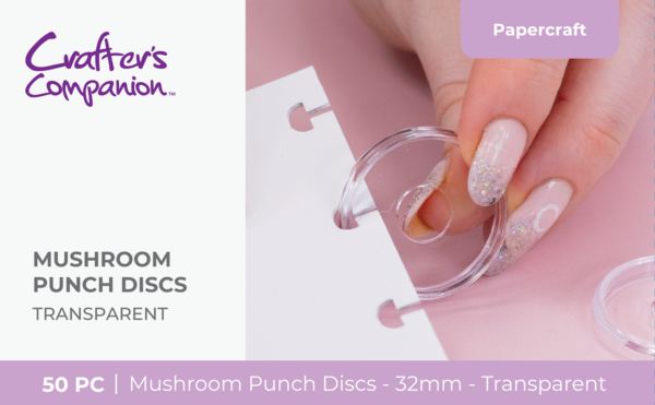 Crafter's Companion Recipe Book Mushroom Punch Discs Transparent (50pcs) (CC-MUSH-TDISCS) Crafter's Companion Recipe Book Mushroom Punch Discs Transparent (50pcs) (CC-MUSH-TDISCS)