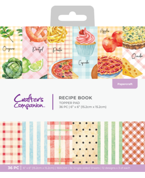 Crafter's Companion Recipe Book 6x6 Inch Topper Pad (CC-RB-TOP6)
