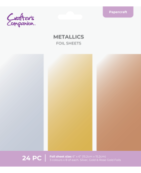 Crafter's Companion Cut in Edge Foil Sheets Metallics (CC-FOILS-MET)