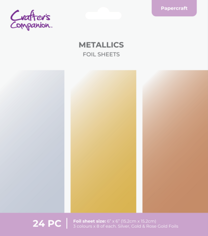 Crafter's Companion Cut in Edge Foil Sheets Metallics (CC-FOILS-MET)