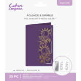 Crafter's Companion Cut in Edge Foil Rub Ons & Metal Die Foliage & Swirls (CC-FOILTR6-MD-FOS)