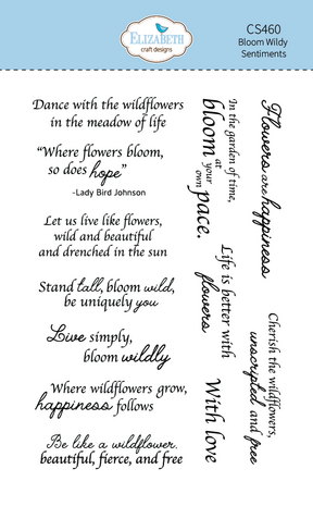 Elizabeth Craft Designs Bloom Wildly Stamps Bloom Wildy Sentiments by Paper Flowers (CS460) Elizabeth Craft Designs Bloom Wildly Stamps Bloom Wildy Sentiments by Paper Flowers (CS460)