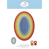 Elizabeth Craft Designs Bloom Wildly Die Stitched Ovals by Paper Flowers (2381)